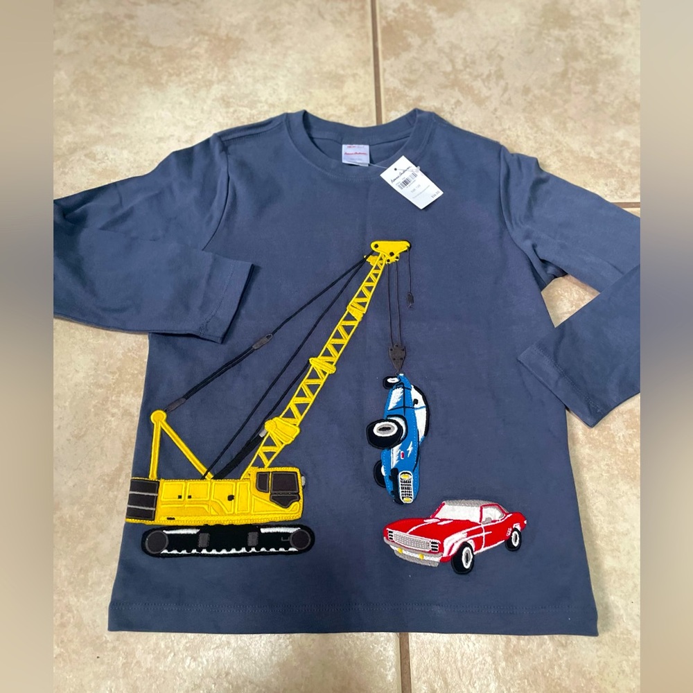 New with tags on Hanna Andersson Construction Truck & Muscle Cars Shirt.